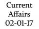 Current Affairs 2nd January 2017