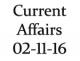 Current Affairs 2nd November 2016