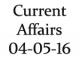 Current Affairs 4th May 2016