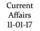 Current Affairs 11th January 2017