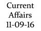 Current Affairs 11th September 2016