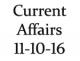 Current Affairs 11th October 2016