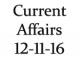 Current Affairs 12th November 2016