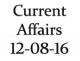 Current Affairs 12th August 2016