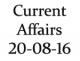 Current Affairs 20th August 2016
