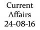 Current Affairs 24th August 2016