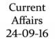 Current Affairs 24th September 2016