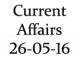 Current Affairs 26 May 2016