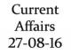Current Affairs 27th August 2016