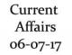 Current Affairs 6th July 2017