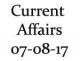 Current Affairs 7th August 2017