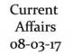 Current Affairs 8th March 2017