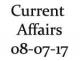 Current Affairs 8th July 2017