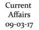 Current Affairs 9th March 2017