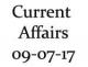 Current Affairs 9th July 2017