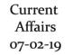 Current Affairs 7th February 2019