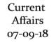 Current Affairs 7th September 2018