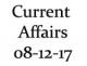 Current Affairs 8th December 2017