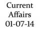 Current Affairs 1st July 2014