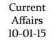 Current Affairs 10th January 2015