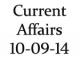 Current Affairs 10th September 2014
