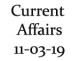 Current Affairs 11th March 2019