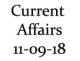 Current Affairs 11th September 2018