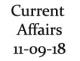 Current Affairs 11th September 2018