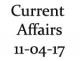 Current Affairs 11th April 2017