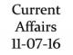 Current Affairs 11th July 2016