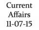 Current Affairs 11th July 2015