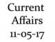 Current Affairs 11th May 2017