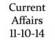 Current Affairs 11th October 2014