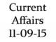 Current Affairs 11th September 2015