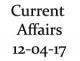 Current Affairs 12th April 2017