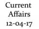 Current Affairs 12th April 2017
