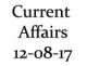 Current Affairs 12th August 2017