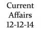 Current Affairs 12th December 2014