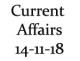 Current Affairs 14th November 2018
