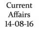 Current Affairs 14th August 2016