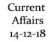 Current Affairs 14th December 2018