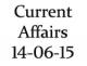 Current Affairs 14th June 2015