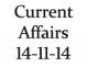 Current Affairs 14th November 2014