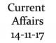 Current Affairs 14th November 2017