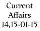 Current Affairs 14th-15th January 2015