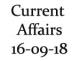 Current Affairs 16th September 2018