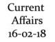 Current Affairs 16th February 2018