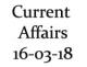 Current Affairs 16th March 2018