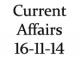 Current Affairs 16th November 2014