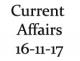 Current Affairs 16th November 2017